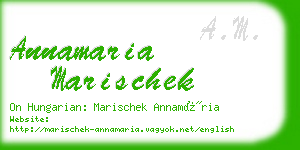 annamaria marischek business card